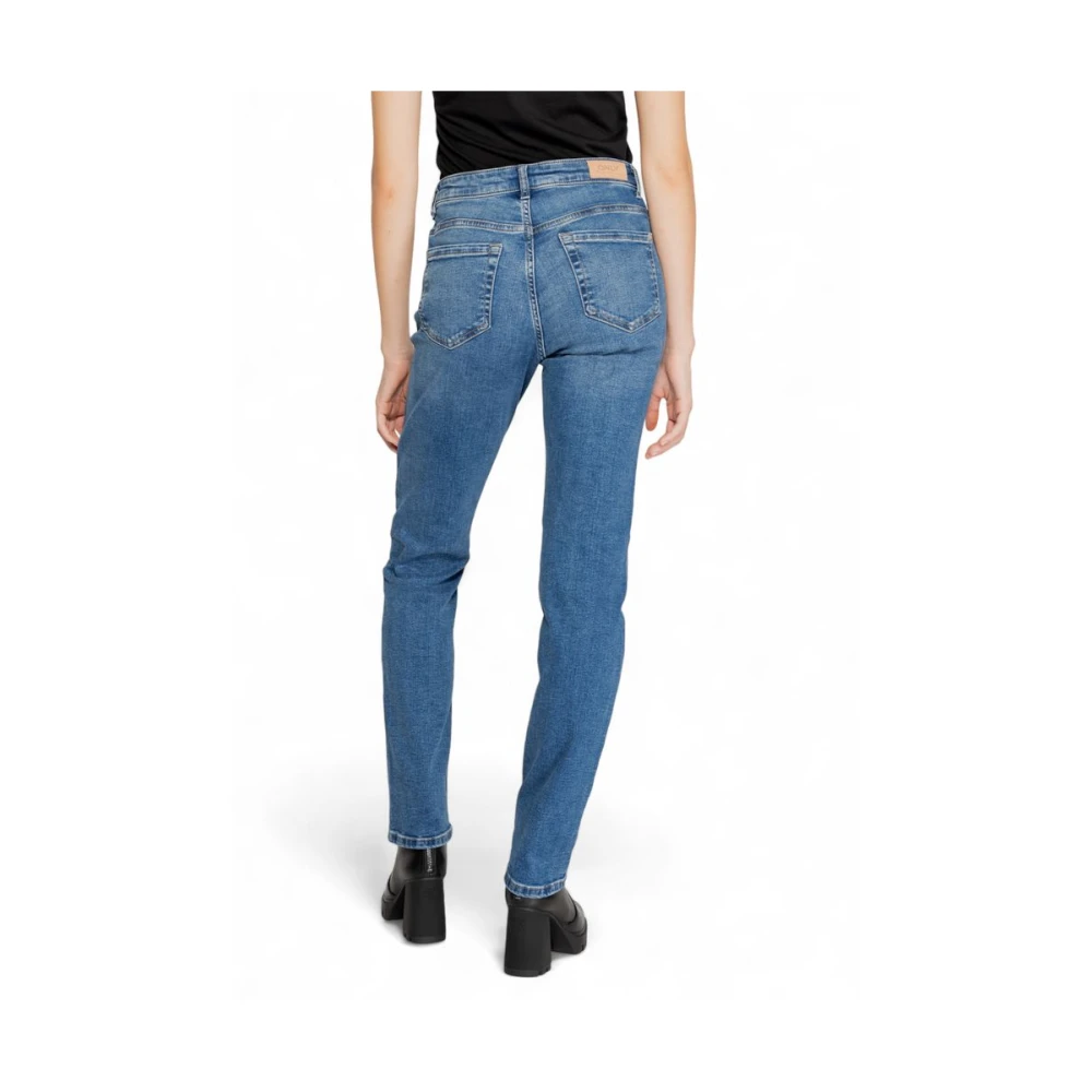 Only Blauwe Katoenen Jeans & Broek Blue Dames