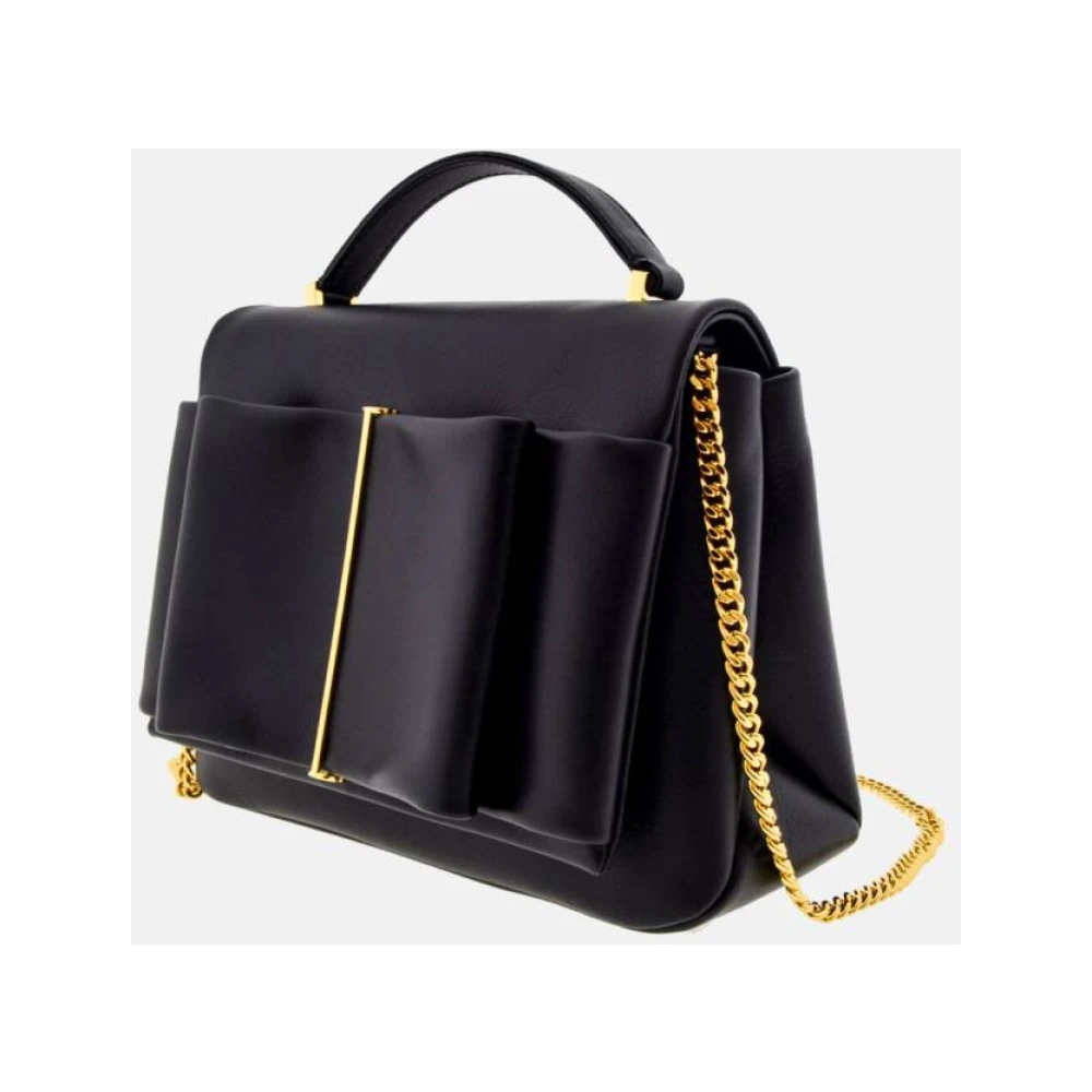 Carolina Herrera Strik Insignia Satchel Tas Black Dames