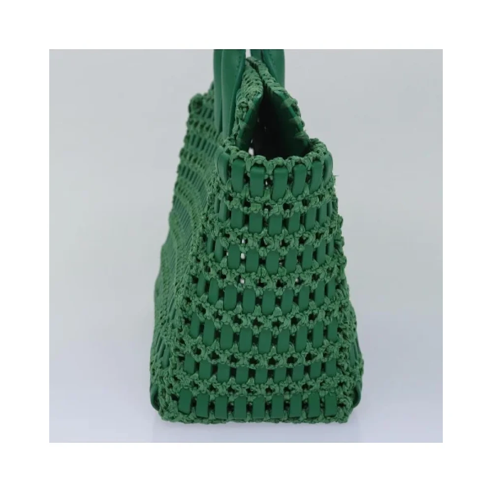 Salvatore Ferragamo Pre-owned Leather handbags Green Dames