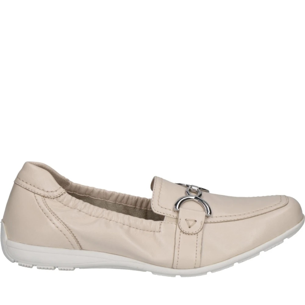 Caprice Women's Beige Loafers, 4 Uk, Closed Loafers For