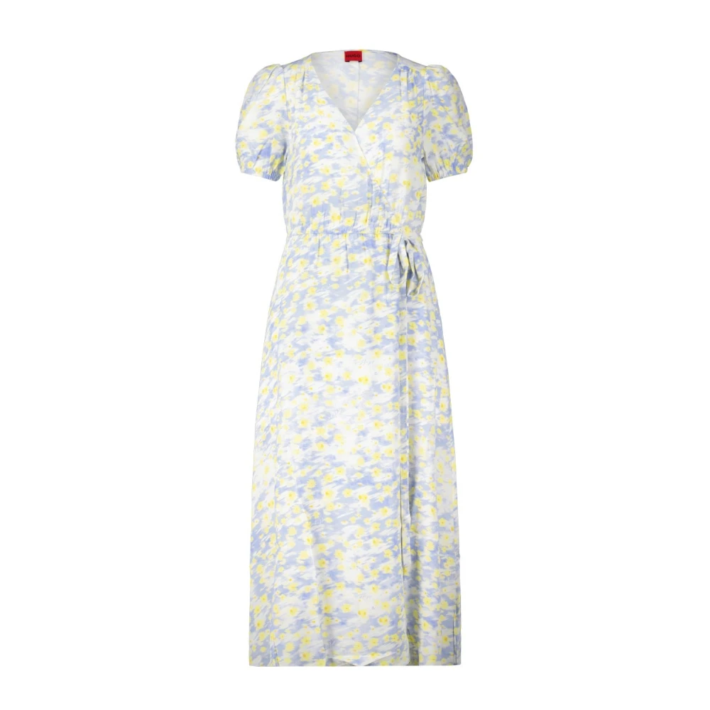 Hugo Boss Bloemen Wikkeljurk Multicolor Dames