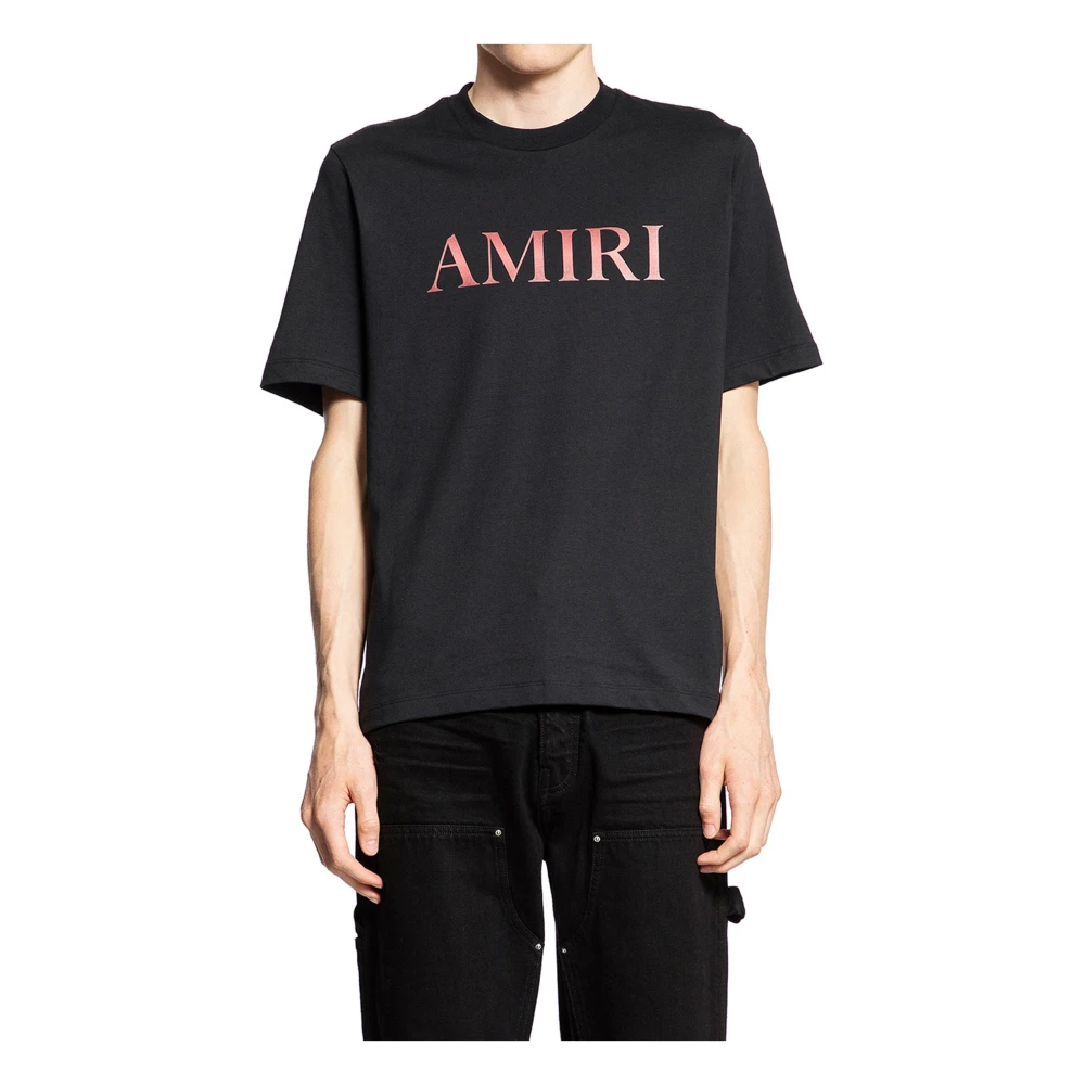 Amiri Gradient Logo T-shirt Black Heren