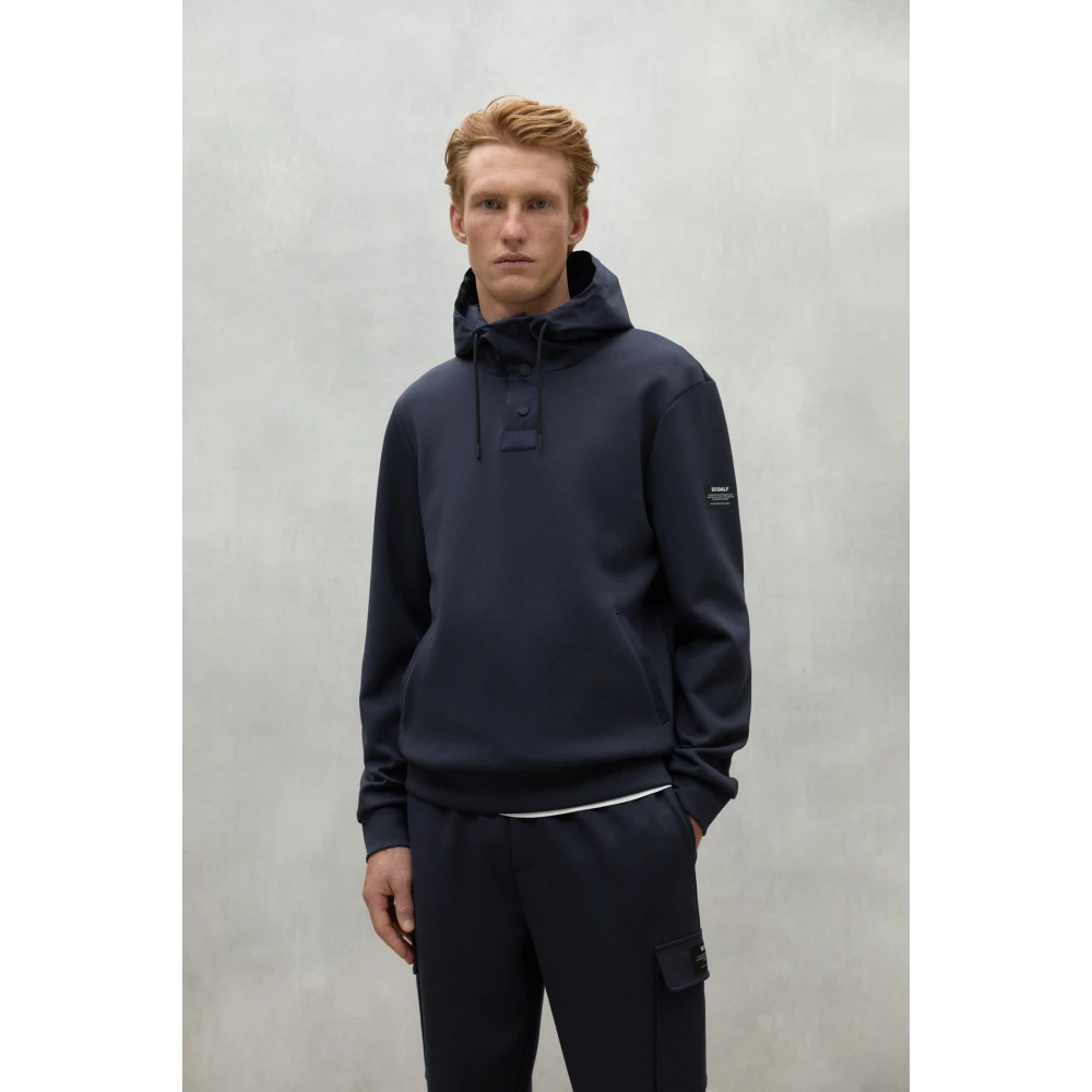 Ecoalf Navy Blauwe Sweatshirt 161 Blue Heren