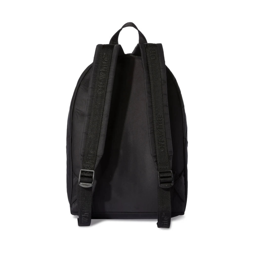Off White Zwarte Rugzak met Laptopvak Black Heren