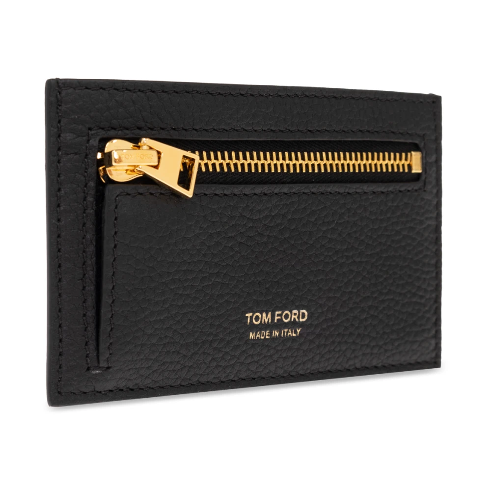 Tom Ford Leren portemonnee Black Heren