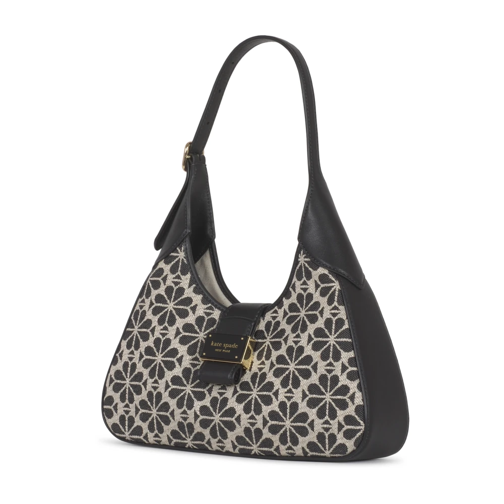 Kate Spade Bloem Jacquard Schoudertas Beige Dames