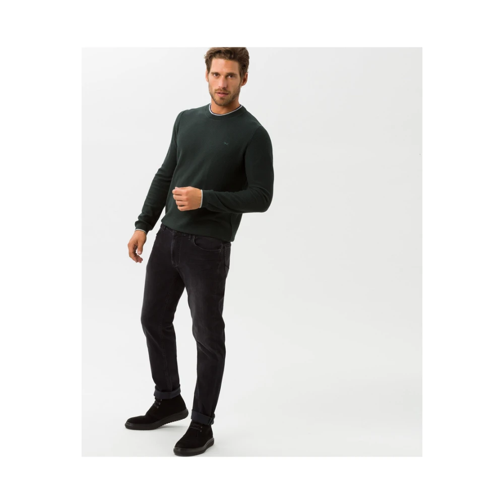 BRAX Straight Leg Jeans Style Chuck Black Heren