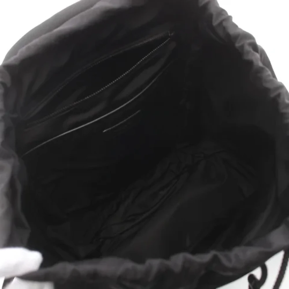 Yves Saint Laurent Vintage Pre-owned Canvas backpacks Black Dames