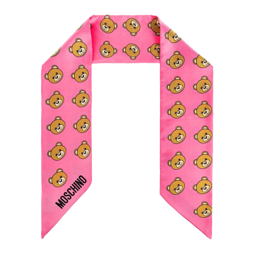 Moschino Bedrukte sjaal Pink Heren