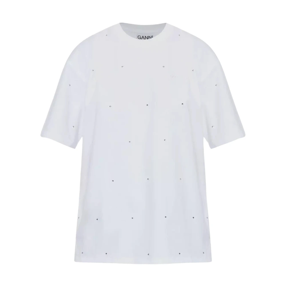 Ganni - Tops > T-Shirts - White - Ganni - Modalova