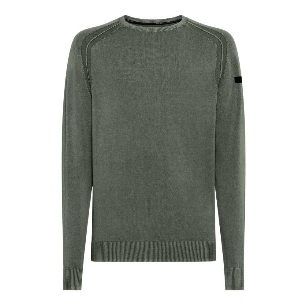 Rrd Green Round-Neck Knitwear, Male, Xl, Techno Wash Round 14 Knit