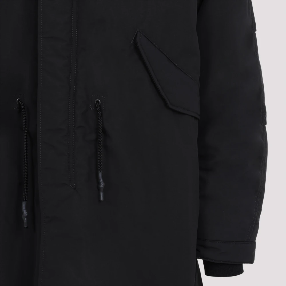 Junya Watanabe Zwarte Winterjas voor Mannen Black Heren