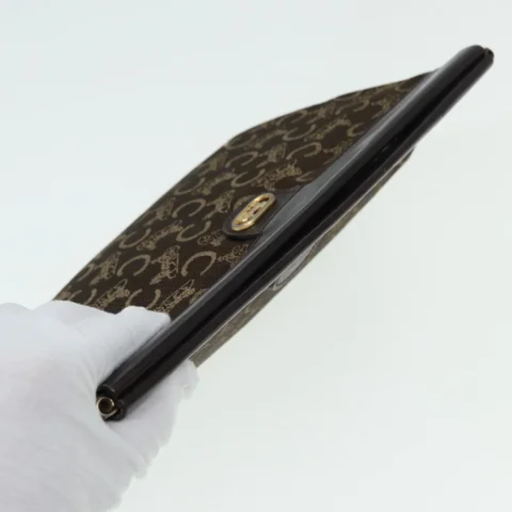 Celine Vintage Pre-owned Canvas clutches Brown Dames