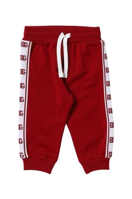 burgundy-side-stripe-infant-joggers