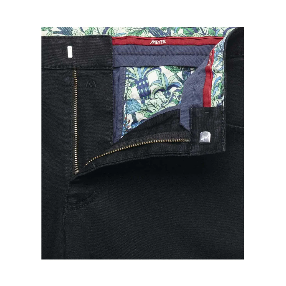 Meyer Klassieke Zwarte Chinos Black Heren
