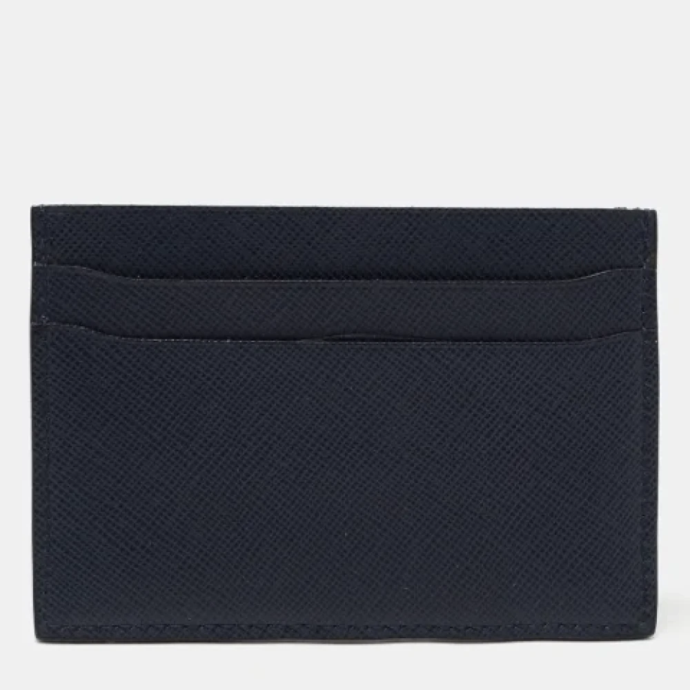 Armani Pre-owned Leather wallets Blue Dames
