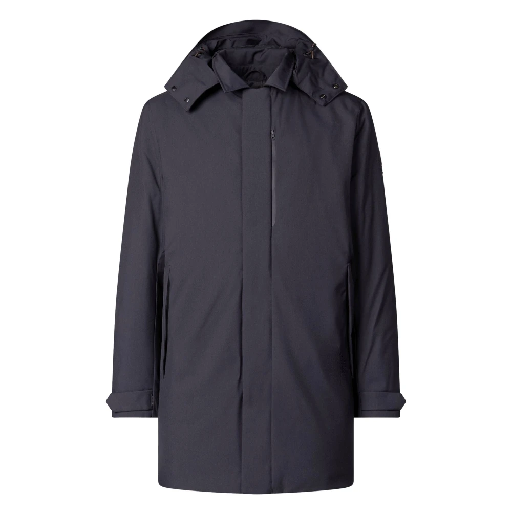 Save The Duck Gewatteerde jas met capuchon en Crodura Blue Heren