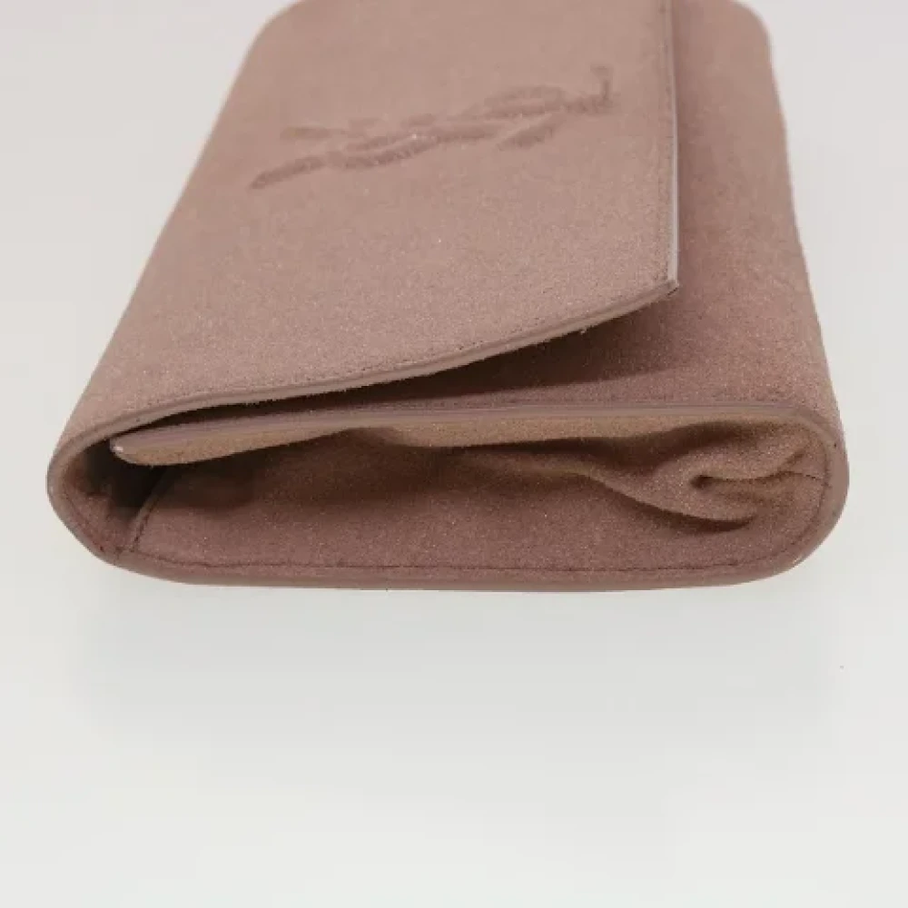Yves Saint Laurent Vintage Pre-owned Leather clutches Pink Dames