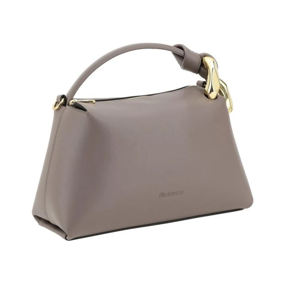 JW Anderson Stijlvolle Leren Handtas met Gouden Ketting Gray Dames