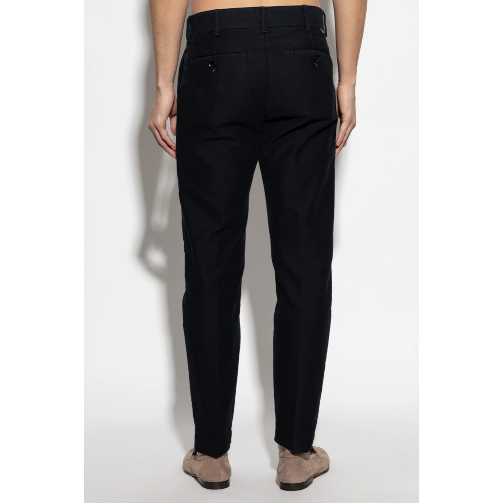 Tom Ford Broek met toelopende pijpen Blue Heren