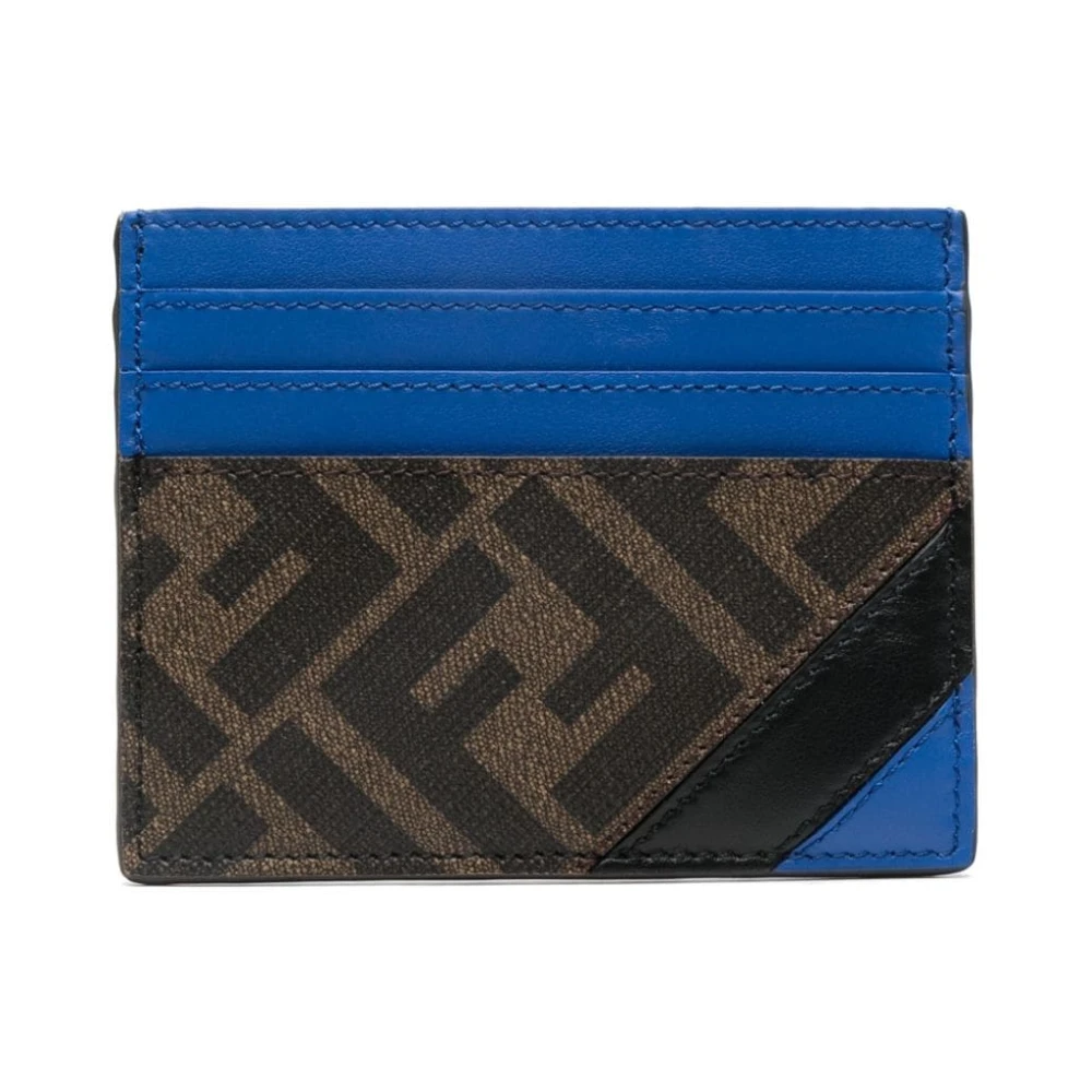 Fendi Canvas Portemonnee met Handtekening Monogram Patroon Multicolor Heren