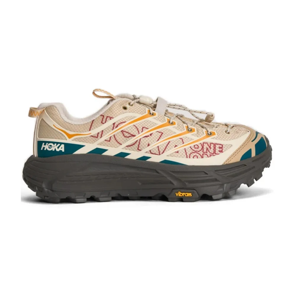 Hoka One One Beige Outdoor Shoes, Male, 9 1/2 Uk, Mafate Three2 Trainers