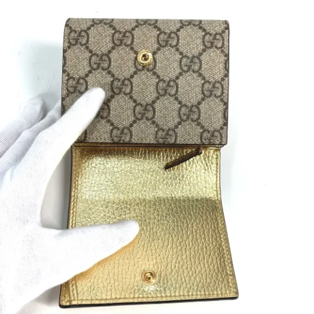 Gucci Vintage Pre-owned Leather wallets Yellow Dames