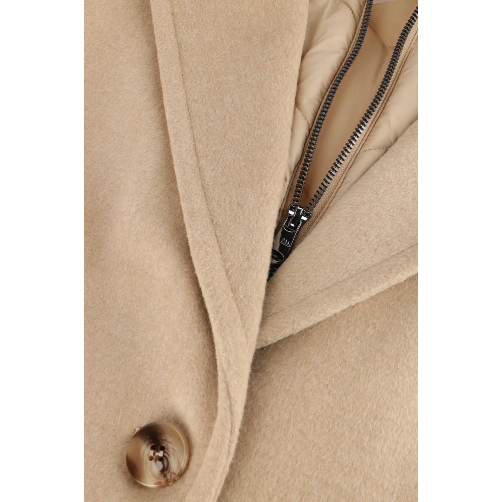 Beaumont Skylar Gewatteerde Jas in Zand Beige Dames