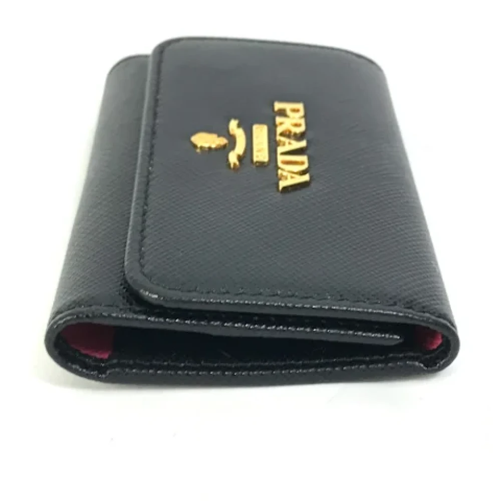 Prada Vintage Pre-owned Fabric key-holders Black Dames