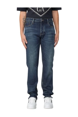 Blå Jeans för Stiligt Utseende