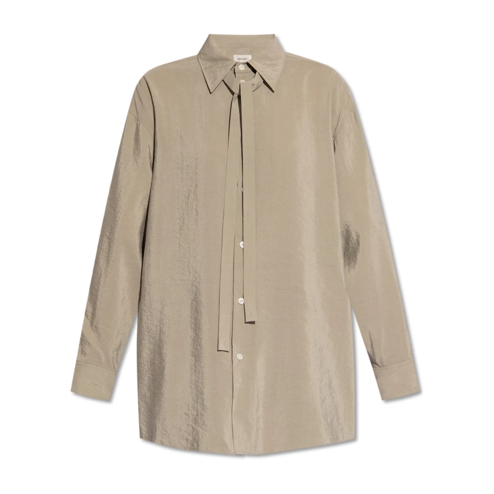 Lemaire Oversize skjorta Gray, Dam