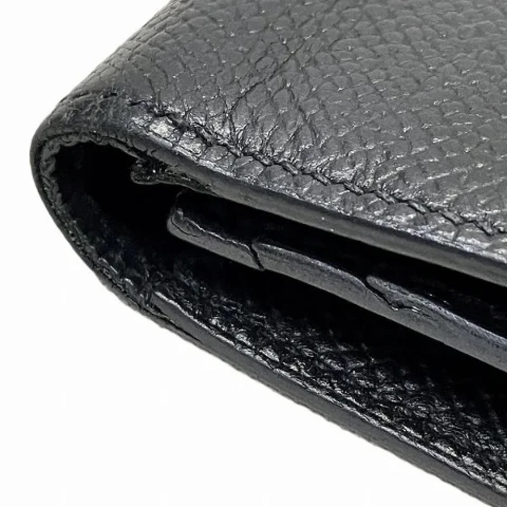 Hermès Vintage Pre-owned Leather wallets Black Dames