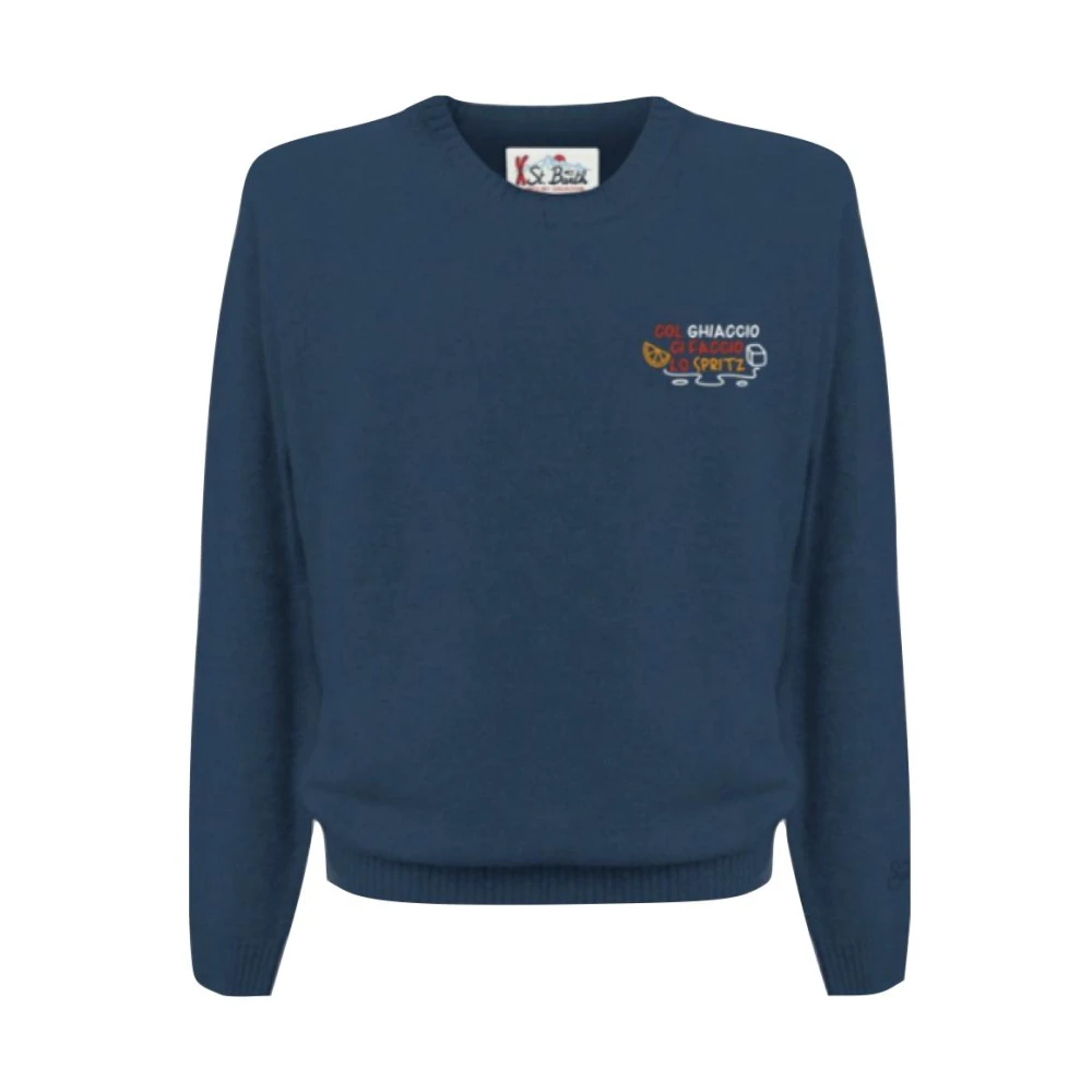 MC2 Saint Barth Heren Pullover IJs Kleur Blue Heren