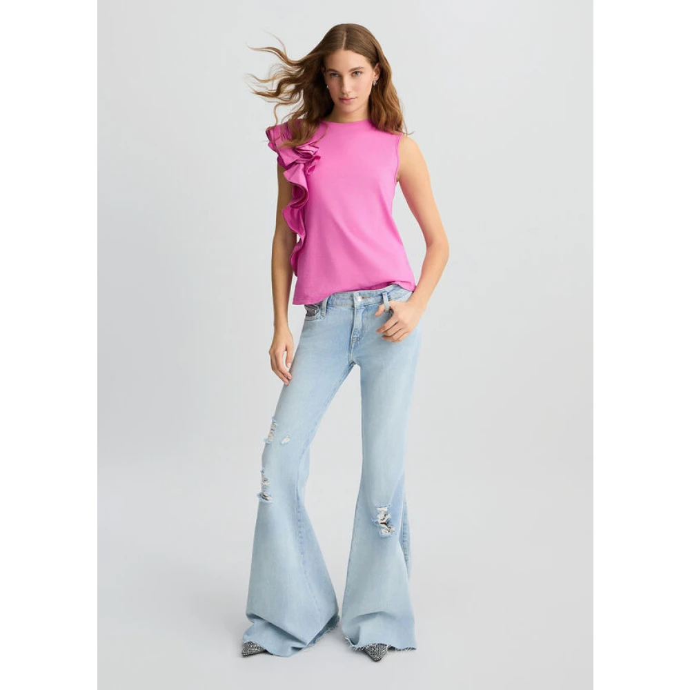Liu Jo Glamoureuze Roze Bubble Top Pink Dames