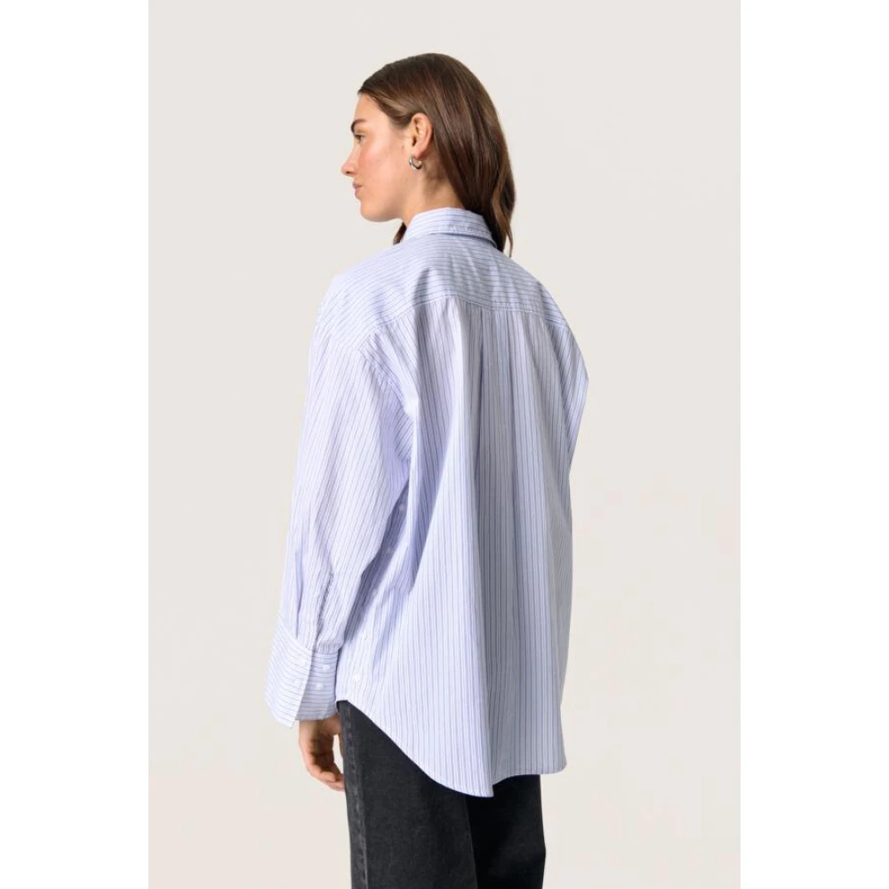 Soaked in Luxury Elegante Sloriana Shirt Blue Dames