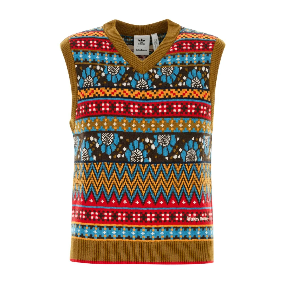 Adidas Geborduurd mengsel Wales Bonner vest Multicolor Heren