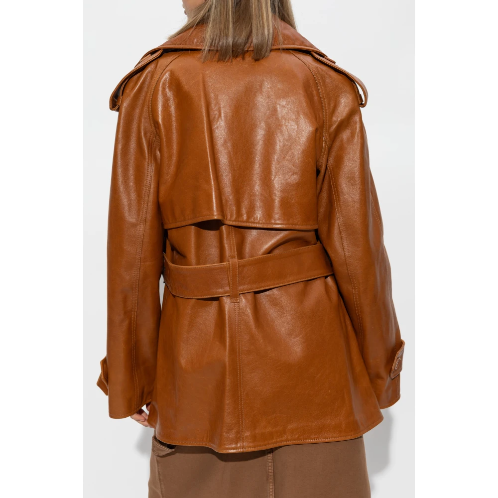 JW Anderson Leren jas Brown Dames