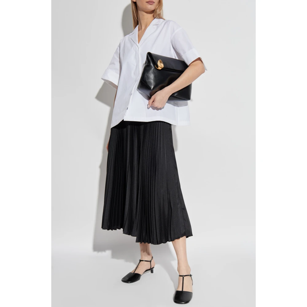 Jil Sander Overhemd met rugplooien White Dames