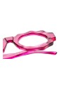 lunettes-ovales-fuchsia-verre-clair