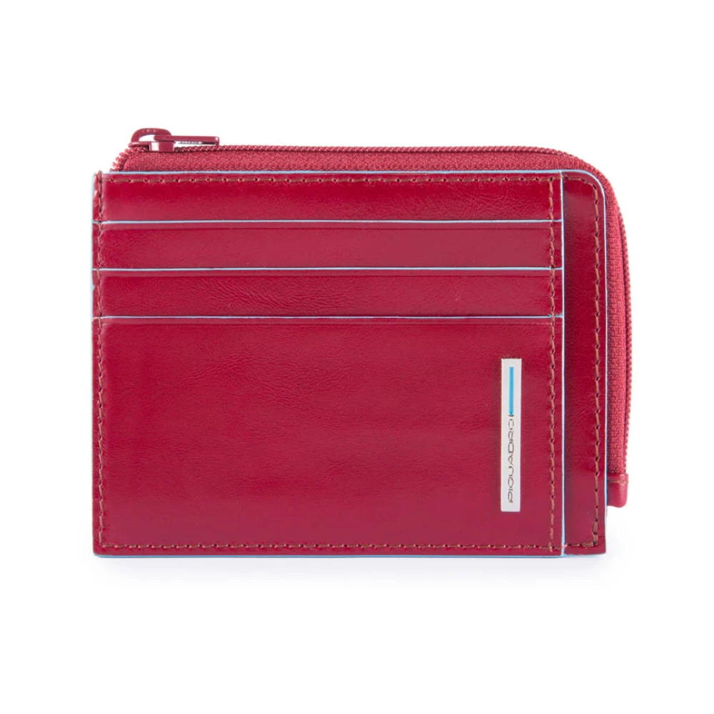 Piquadro Uomo Rosso Portamonete Con Porta Documenti E Carte Di Credito Yes