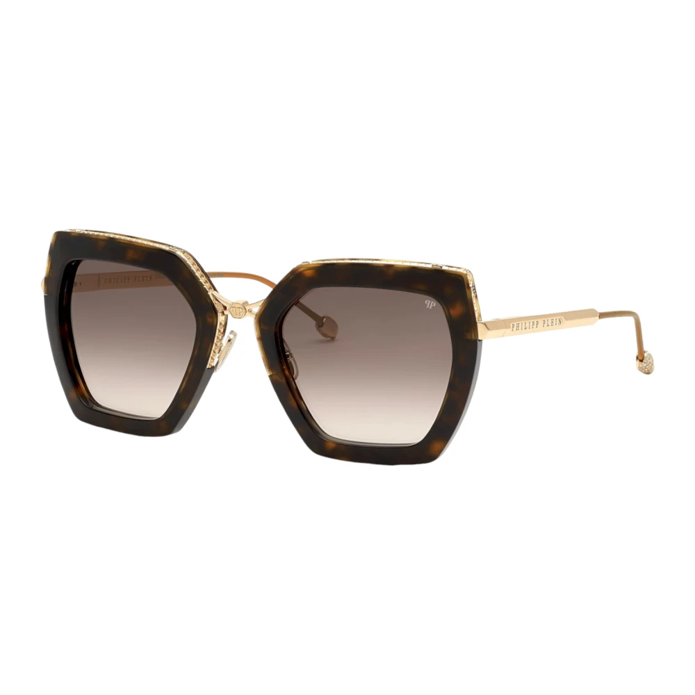 Philipp Plein Brown Sunglasses, Female, 53 Mm, Farfalla Havana Lucido Sunglasses