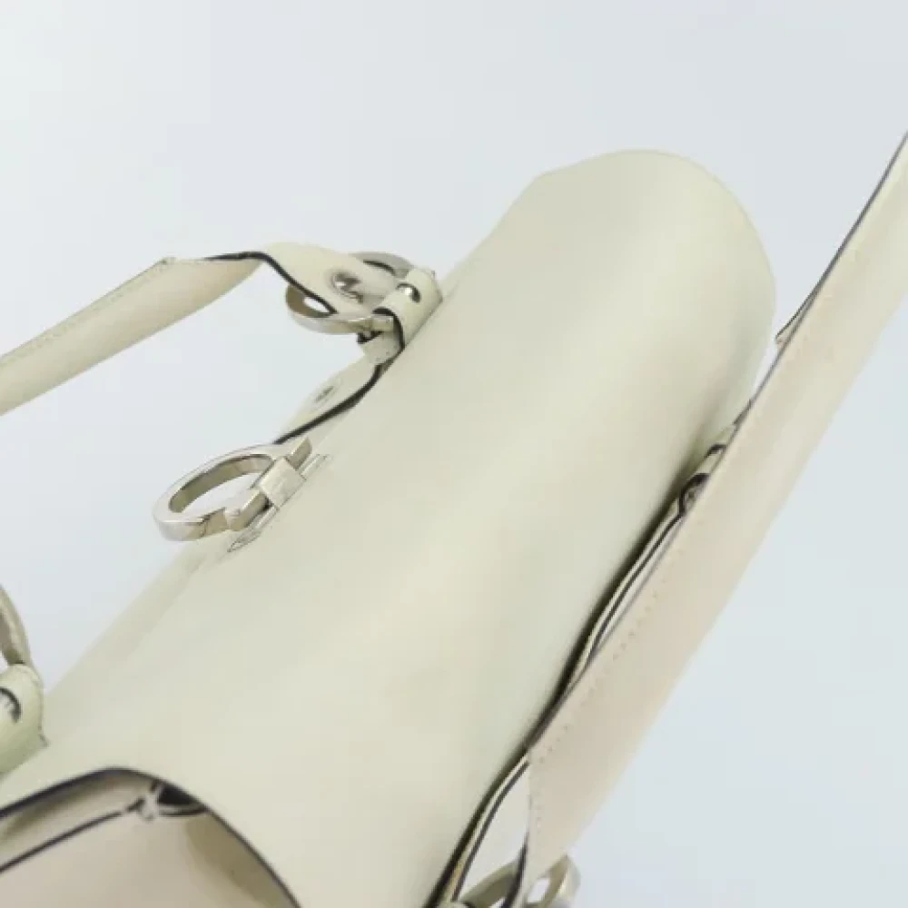 Salvatore Ferragamo Pre-owned Leather handbags White Dames