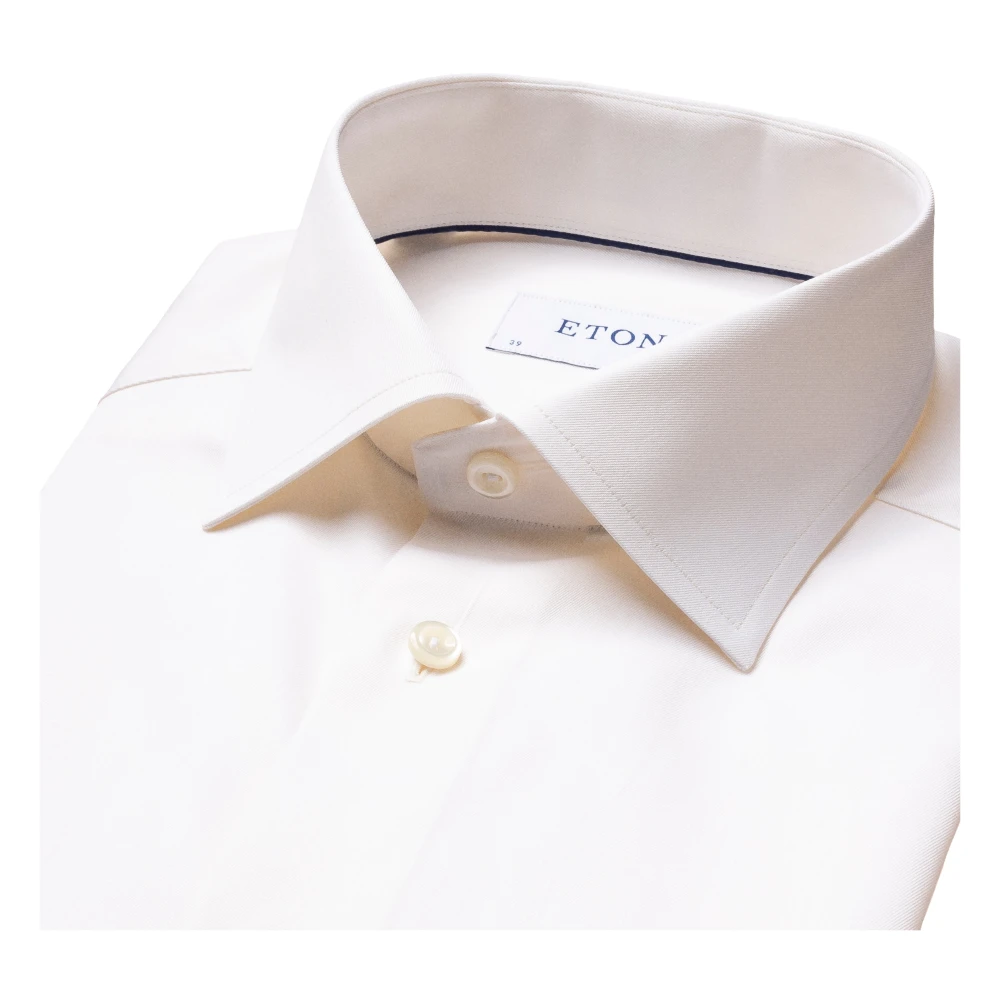 Eton Signature Twill Overhemd White Heren