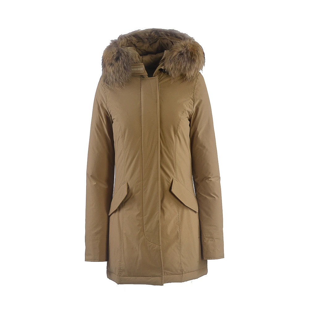 Woolrich Beige Teknisk Parka - Håll dig varm och stilfull Beige, Herr