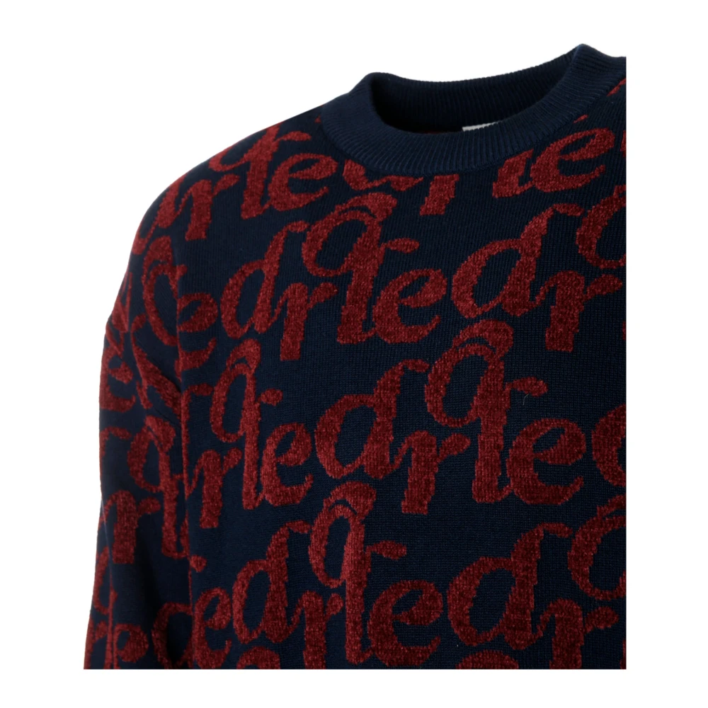 Drole de Monsieur Zachte Jacquard Gebreide Trui Multicolor Heren