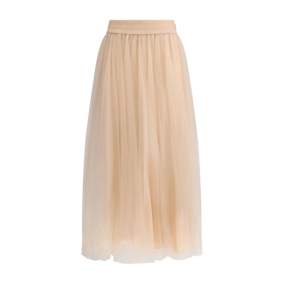 Fabiana Filippi Tule Midi Rok met Zijrits Pink Dames