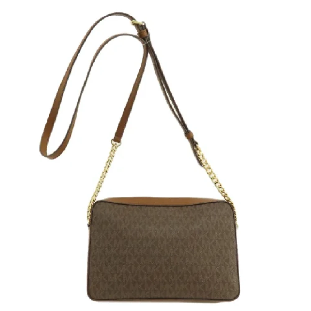 Michael Kors Pre-owned Canvas shoulder-bags Brown Dames