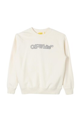 pull-blanc-enfant-col-rond