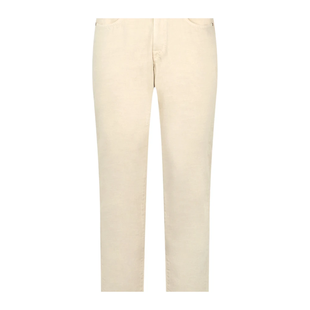 Boglioli Bull Katoen 5-Zakken Broek White Heren