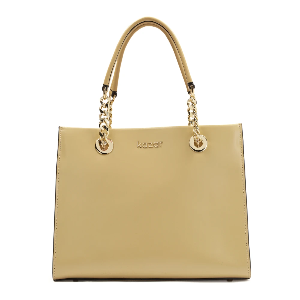 Kazar Elegante handtas met lange schouderbanden Beige Dames